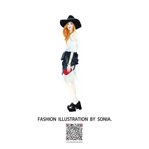 时尚 手绘 服装 插画家园 作者by soina邵
