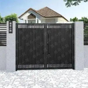 铁艺大门别墅庭院栅栏门民u宿单双大小防盗门农村进入户花园院子