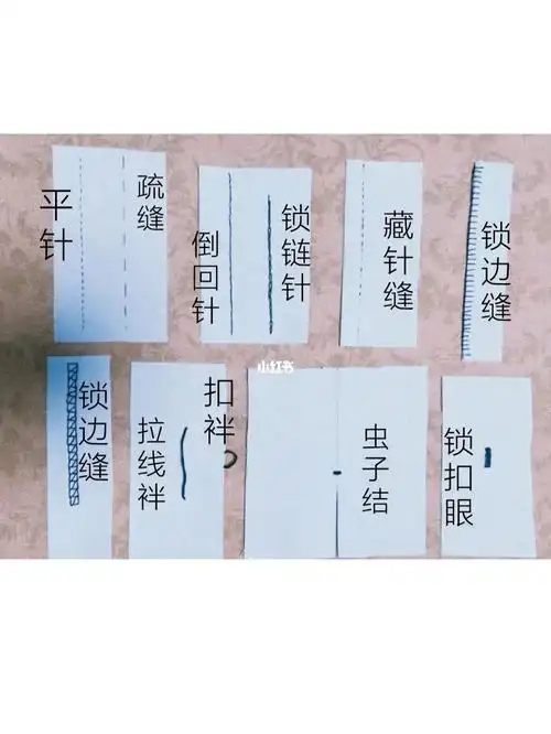 yixuan服装制作工艺课第四课手缝针法