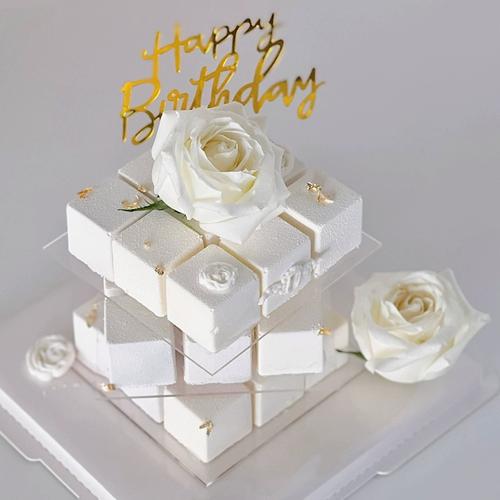 魔方慕斯模具方形蛋糕正方形方块方格网红女神仙女创意蛋糕装饰