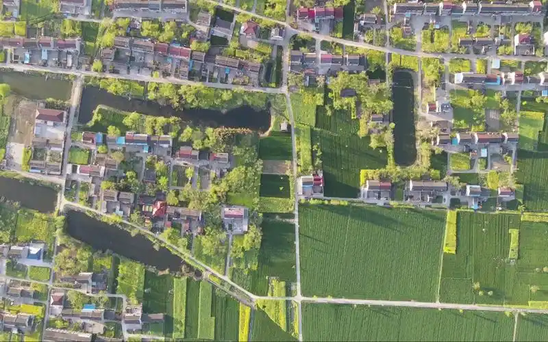 【航拍】500米高空俯瞰村庄 令人震撼的上帝视角