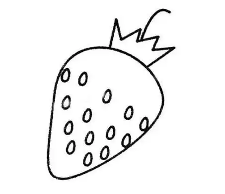 草莓简笔画