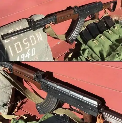 外贸版81杠在外国只能半自动且弹容量5发