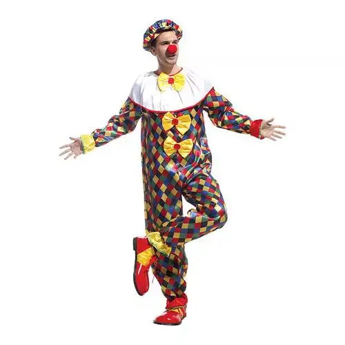 小丑服装舞台化装服饰 演出道具 男女小丑装扮套装成人小丑服装衣