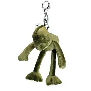 潮芝麻街xx丑萌公仔青蛙kaws书包饰品小挂件毛绒粉红豹钥匙链ins