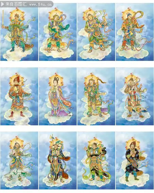 12药叉大将图片