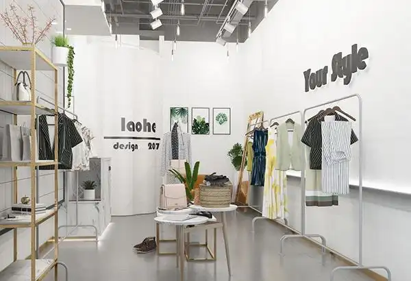 韩范女装店面装修效果图鉴赏_成都帝睿装饰