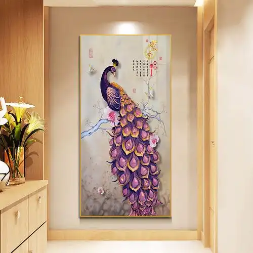 画妃旗舰店的优惠券大全—轻奢现代简约玄关装饰画入户走廊过道客厅挂