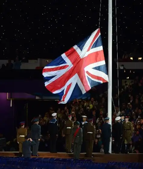 图文伦敦残奥会开幕式举行英国国旗升起