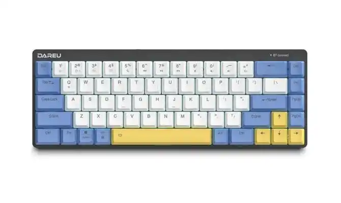 达尔优 ek868 双模无线机械键盘采用紧凑的 68key 键位布局,搭载凯华