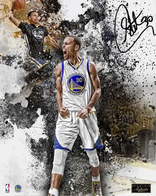 nba篮球明星勇士队斯蒂芬库里官方海报
