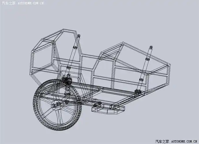 想把自己的雅马哈改个偏三轮没有把握自己画了下图纸求指导
