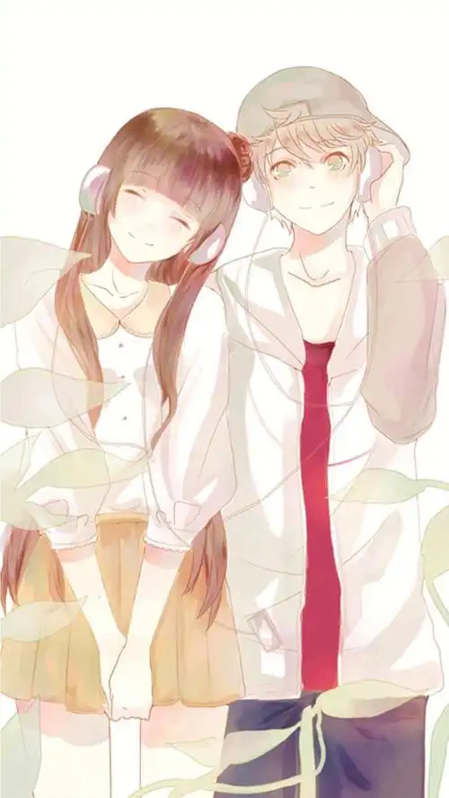 可爱二次元卡通情侣唯美图片,高清图片,手机锁屏桌面-壁纸族