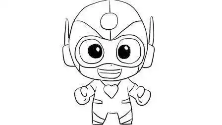 开心超人简笔画 开心超人简笔画图片大全人物