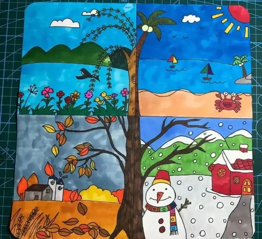 抖音图文来了 #原创 #绘画过程分享 #简笔画 #四季绘画 - 抖音