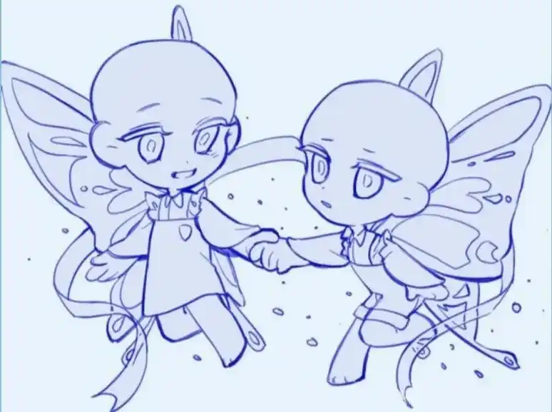 q版崽崽线稿素材