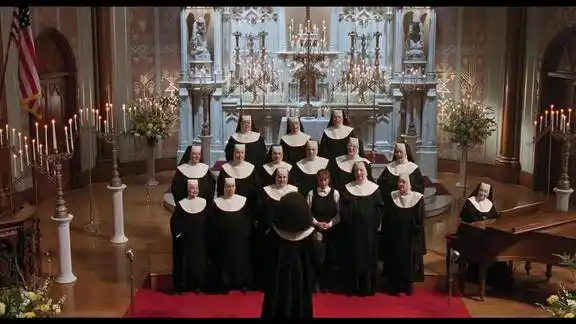 修女也疯狂大姐领唱修道院唱诗班这发型太酷了唱成演唱会