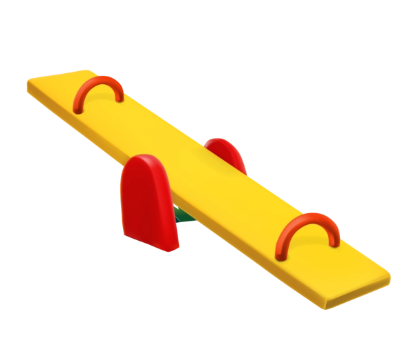 卡通跷跷板素材