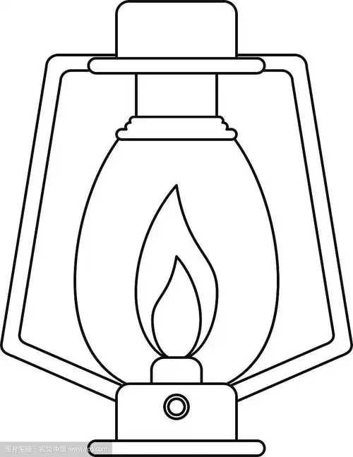 轮廓灯煤油灯露营旧灯