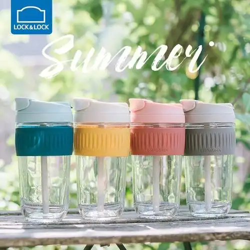 乐扣乐扣locklock咖啡杯手持玻璃杯定制