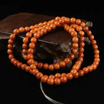 橄榄核尖珠正圆珠长串108苏工隔珠小散珠子素核项链手链文玩配饰 0