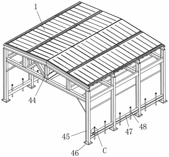一种防火的钢结构环保建筑的制作方法