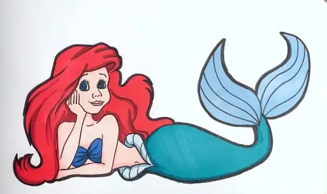 画儿童简笔画美人鱼简单的公主美人鱼的简笔画什么还要可爱美人鱼公主