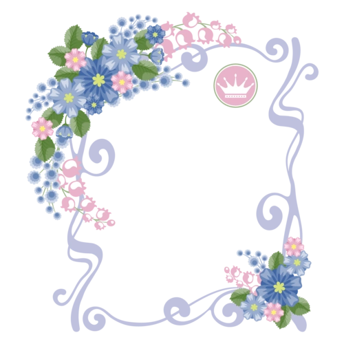 唯美清新花卉花纹边框图片