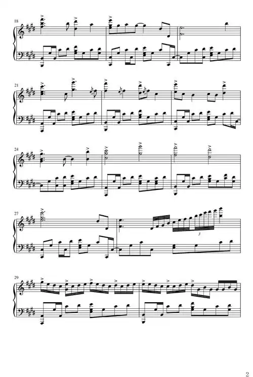 超火好听的单曲collapsingworld钢琴谱