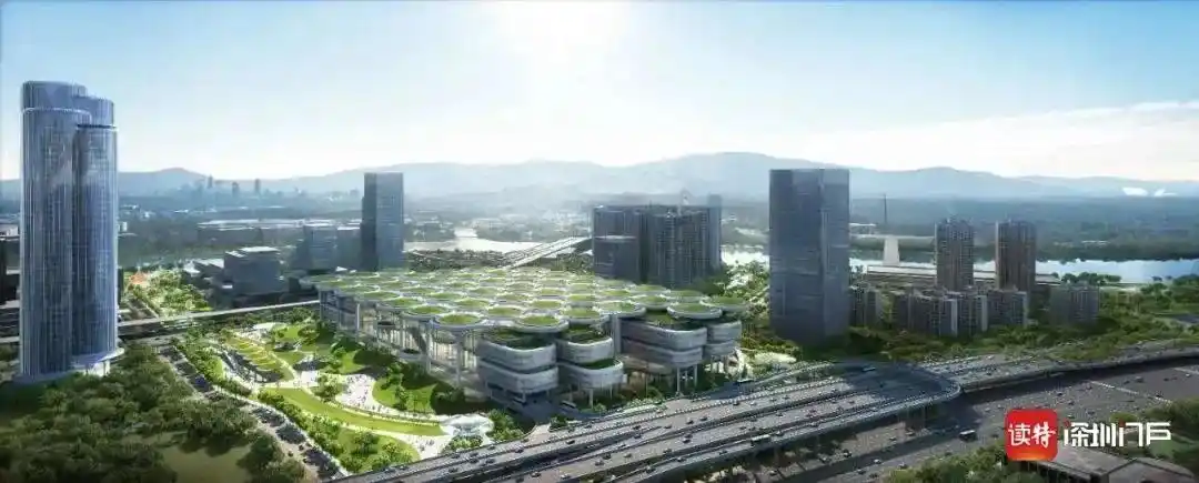 新皇岗口岸新地标规划设计图来了皇岗口岸临时旅检楼4月竣工