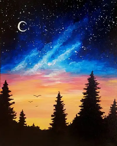 [油画] 星空(多幅可选)