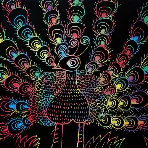 刮画买1送11刮画纸a4炫彩刮刮画儿童玩具本diy制作8k创意16k代发