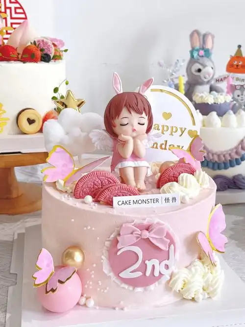 小女孩生日蛋糕