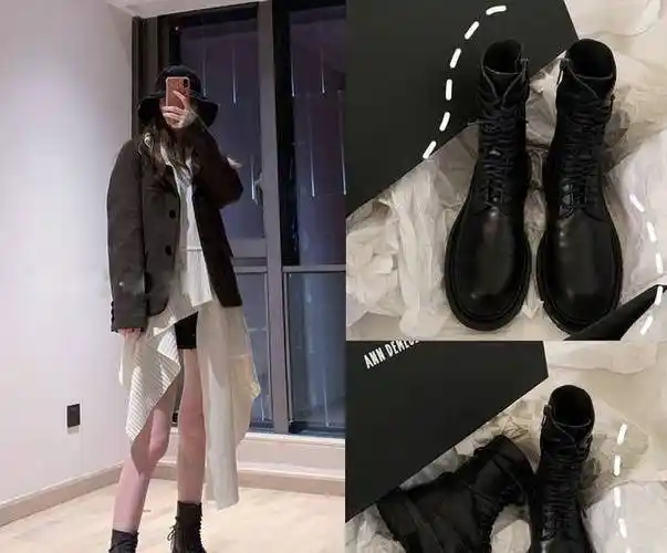 原创原创5套秋冬马丁靴穿搭分享时髦百搭显大长腿打造时尚感