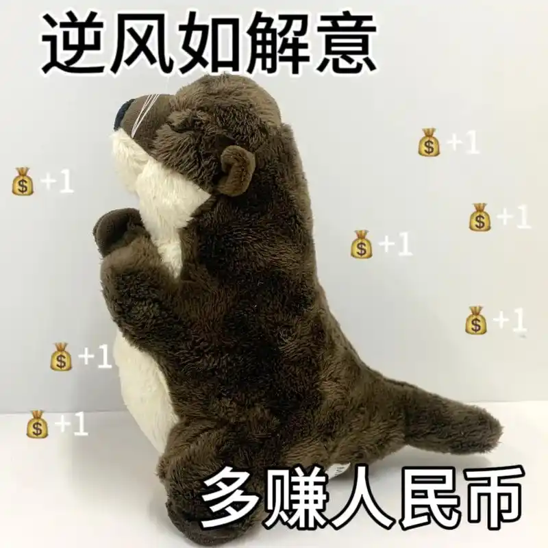 祈福水獭:信獭愿一生…#暴富 #发财 #精神状态良好 #表情 - 抖音