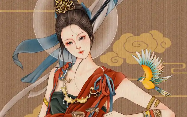 敦煌壁画 山楂梨 古风