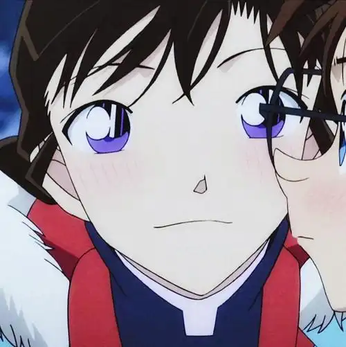 名侦探柯南 新一 工藤新一头像 柯南 毛利兰头像 毛利兰 小兰 情侣