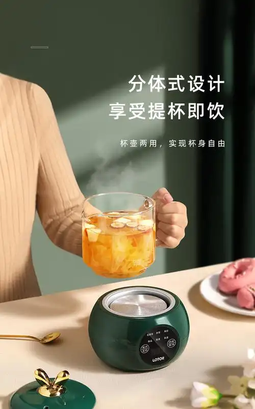 小浣熊养生壶小容量迷你烧水壶一体全自动恒温保温电热水壶恒温壶