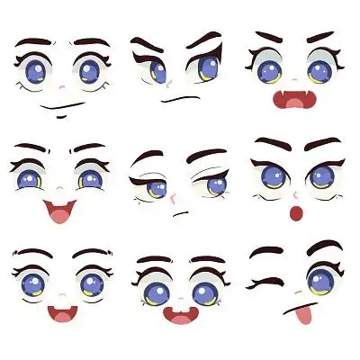 眼卡通眼睛五官png素材眼睛元素