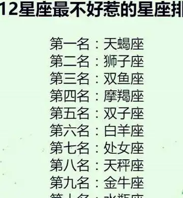 口才最好的星座排行,谁最有钱,最不好惹排行,谁最会吃