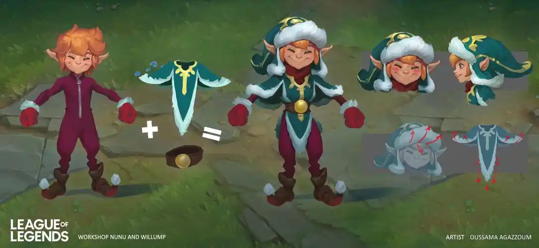 拳头设计师更推:分享圣诞节努努皮肤细节