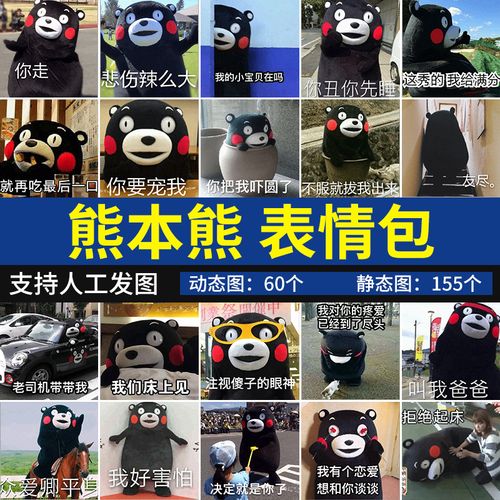 熊本熊表情包 聊天斗图调情搞笑卖萌怼人坏坏系列精选表情图200个