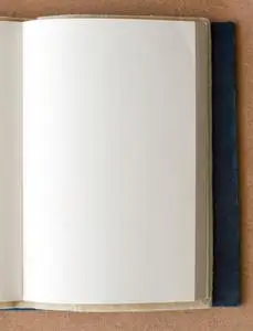 书页模板一本空白的黄色书页的旧书空白书页模板空白书页空白复古书页