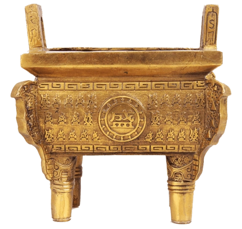 金色大鼎pngpsd2000*2000金鼎pngpsd2000*2000雕花小鼎pngpsd2000*