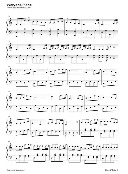 赛马-黄海怀五线谱预览2