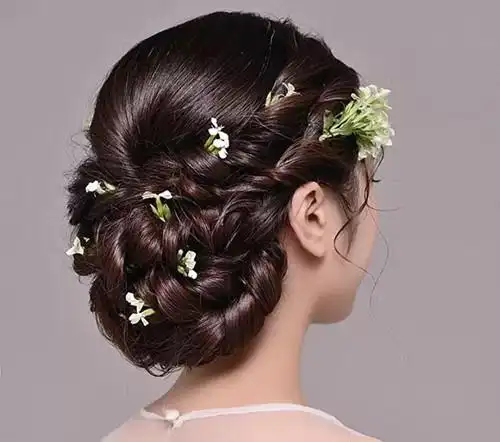 最简单的新娘盘发教程