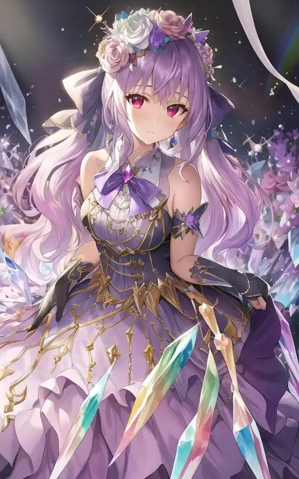 每天分享都不同,今天分享的是二次元紫衣紫发美少女.#抖音图文来了