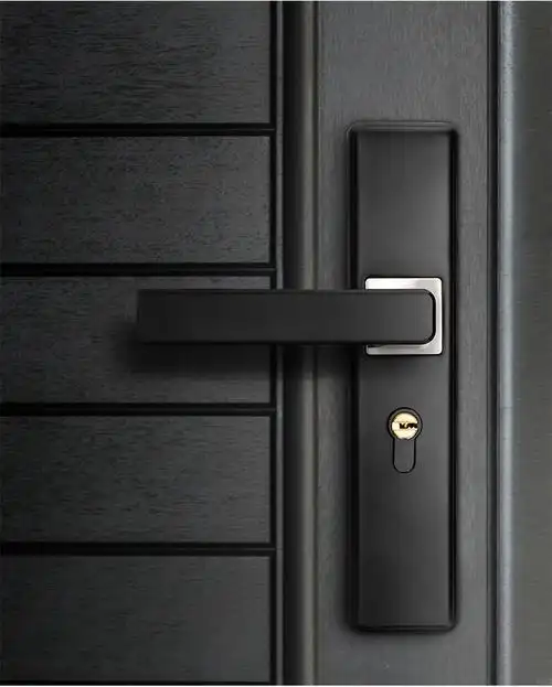 厂家批发美式黑色卧室房门执手锁现代简约实木门锁具静音室内门锁