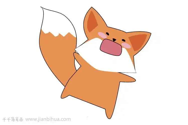 有关狐狸仙的动漫简笔画