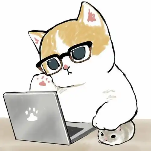 努力工作中可爱的喵星人插画日本画师ぢゅの作品